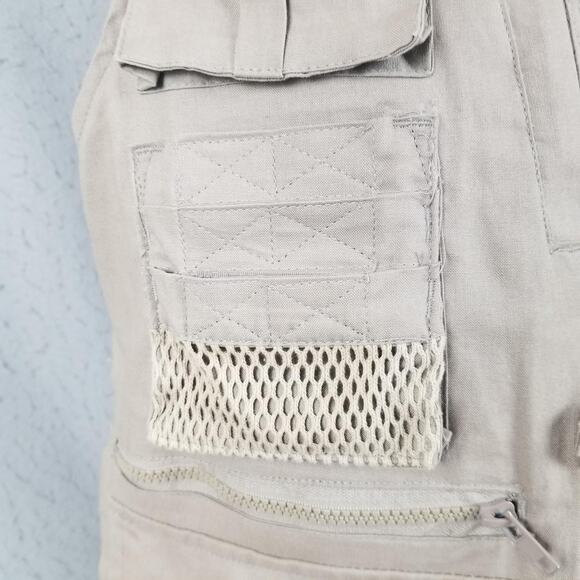 Humvee Vest Mens XS Khaki Safari Fishing Photo Travel Multi Pocket Utility - Picture 5 of 16